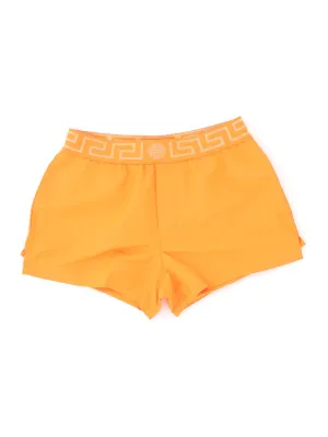 Versace Greca Logo Stretched Swim Shorts