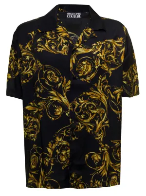 Versace Jeans Couture Baroque Printed Short-Sleeved Shirt