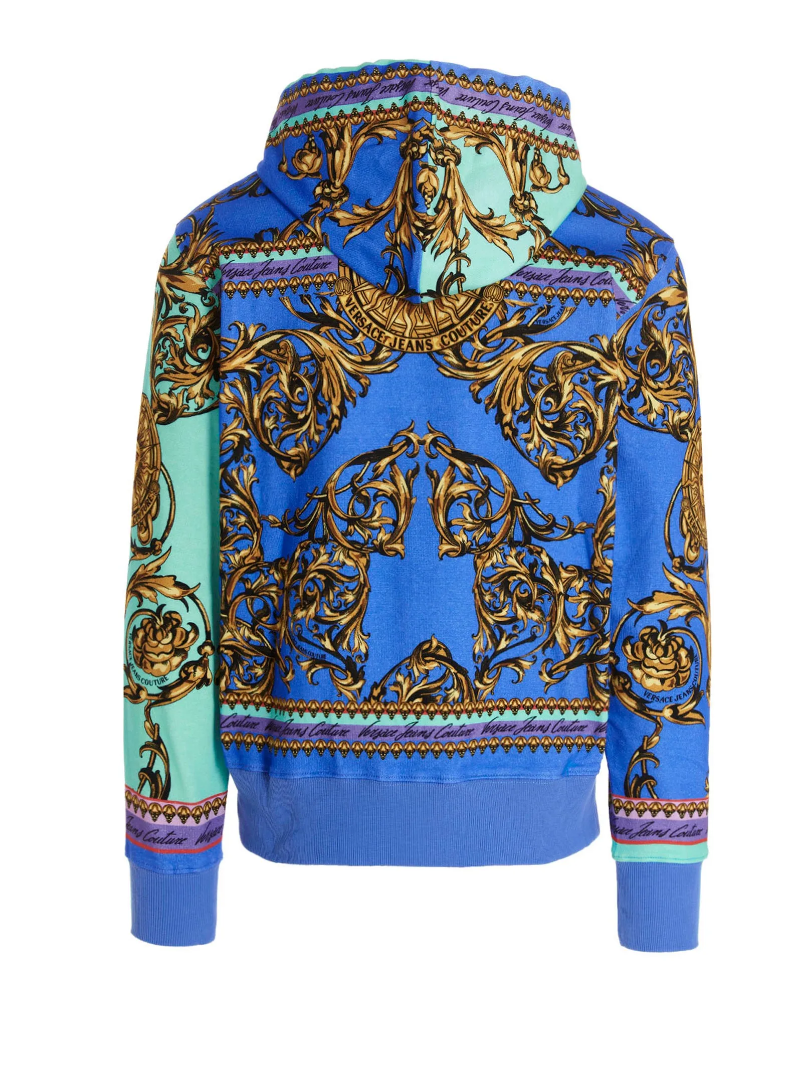 Versace Jeans Couture Baroque Printed Zipped Hoodie