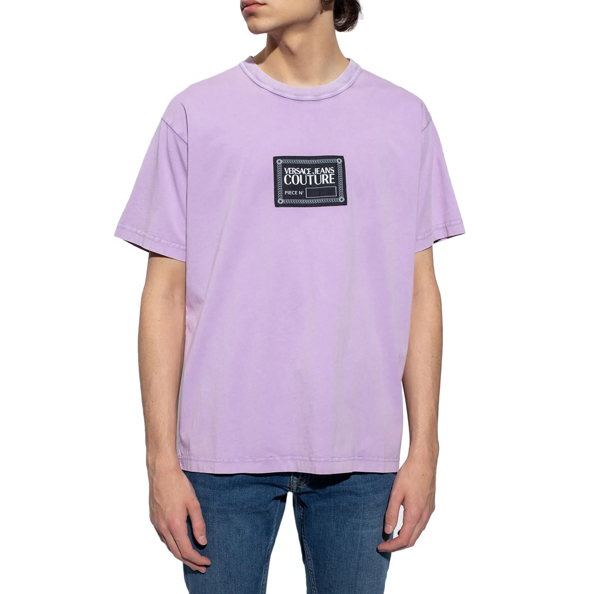 Versace Jeans Couture Logo Patch Crewneck T-Shirt