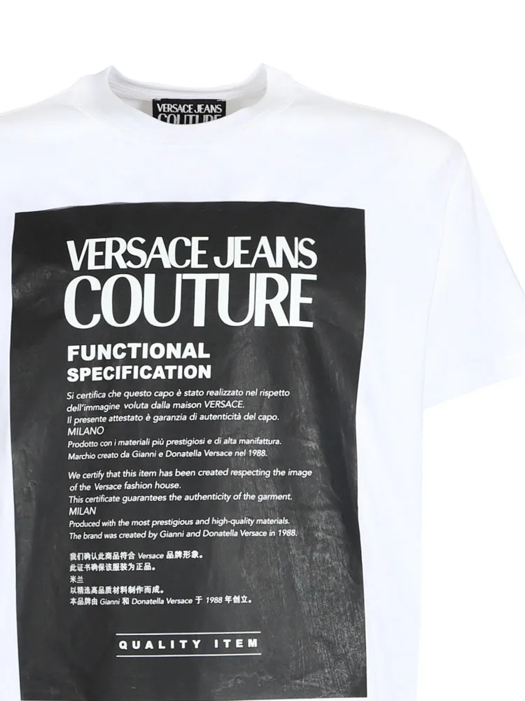 Versace Jeans Couture Logo Printed Crewneck T-Shirt