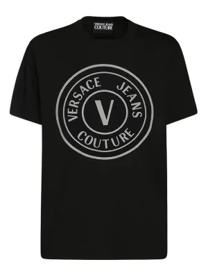 Versace Jeans Couture Logo Printed Crewneck T-Shirt