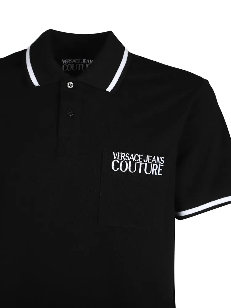 Versace Jeans Couture Logo Printed Polo Shirt
