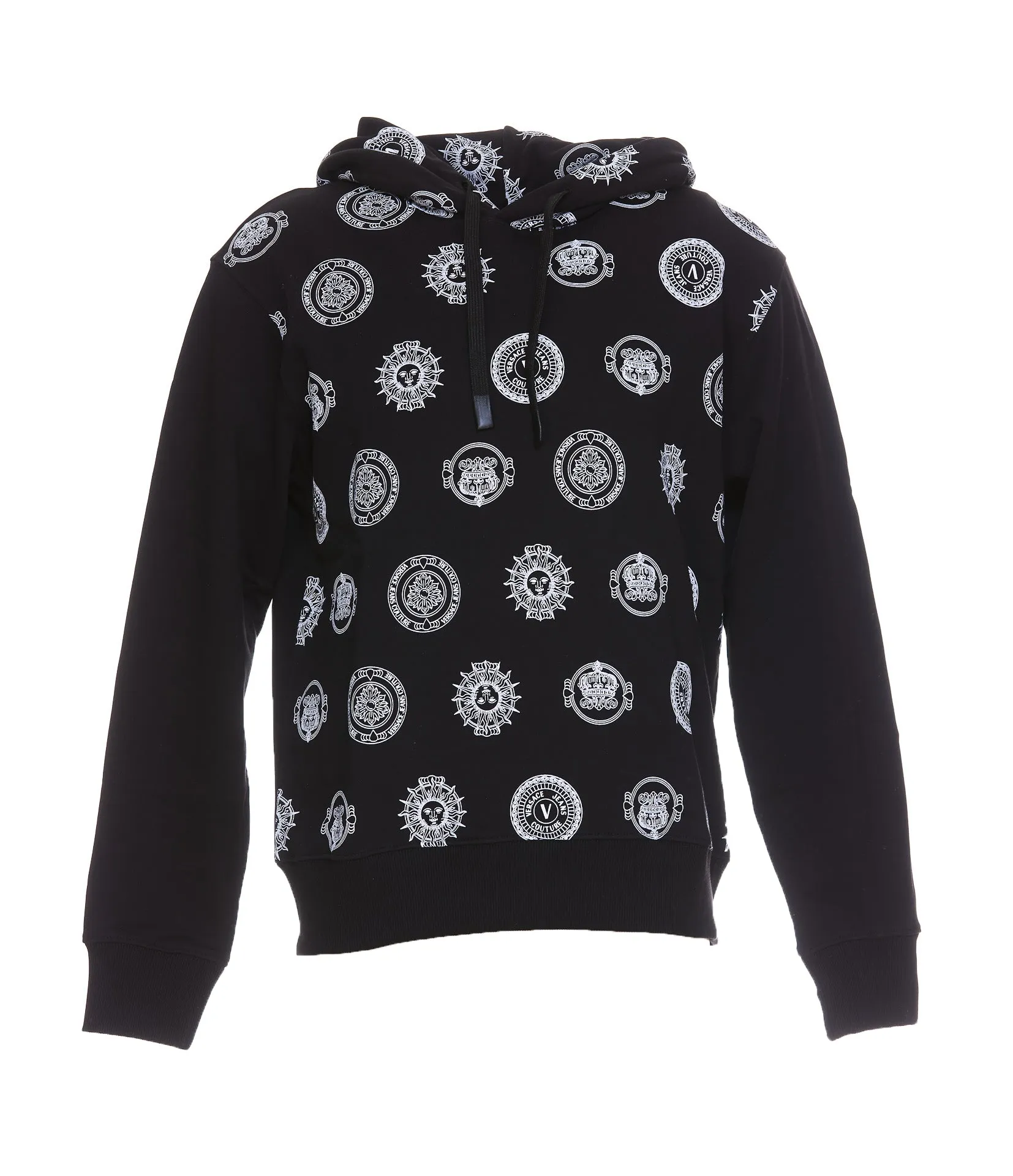 Versace Jeans Couture V-Emblem Logo Printed Hoodie
