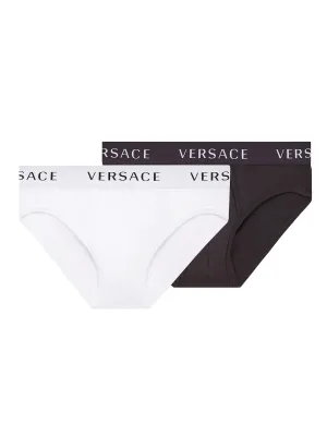 Versace Logo Band Two-Pack Briefs