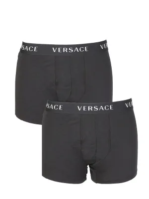 Versace Logo Band Two-Pack Stretched Boxers