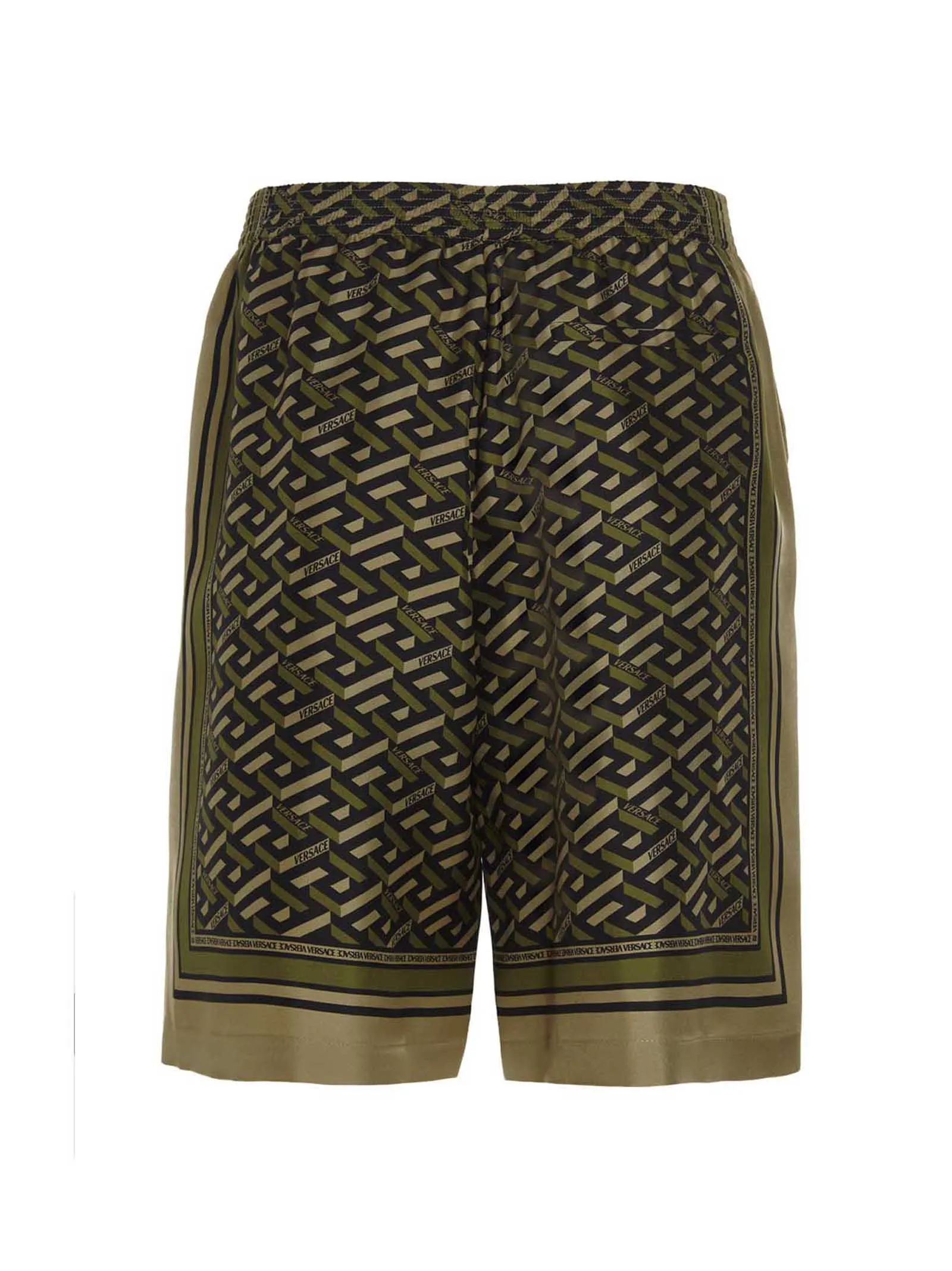 Versace Logo Motif Print Shorts