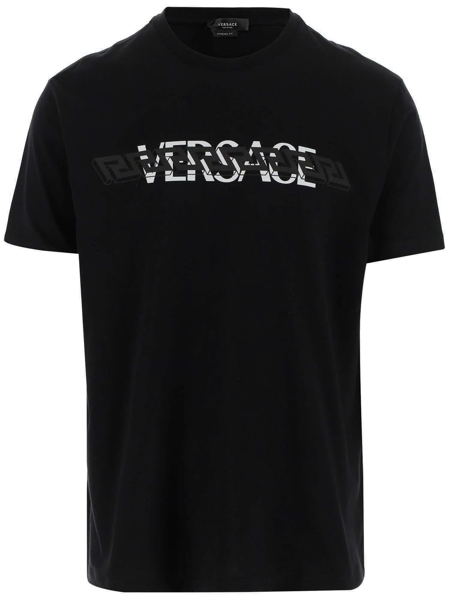 Versace Logo Printed Crewneck T-Shirt