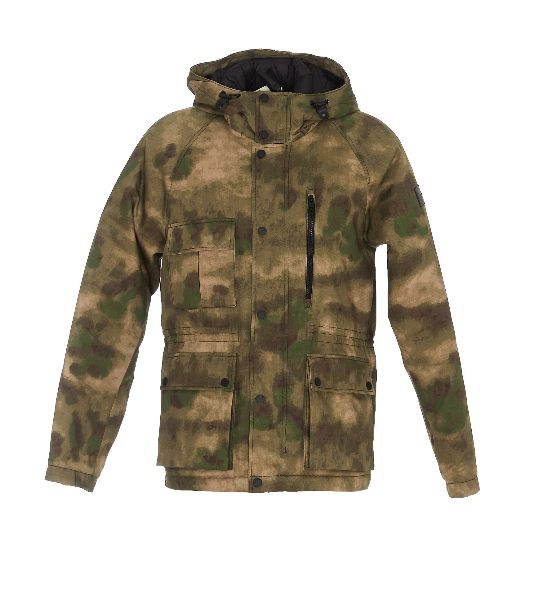 Woolrich Camouflage Print Hooded Jacket