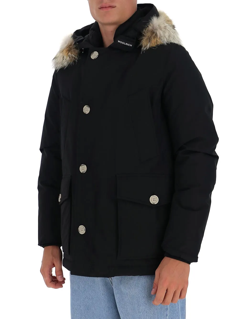 Woolrich Fur Trim Hooded Arctic Coat