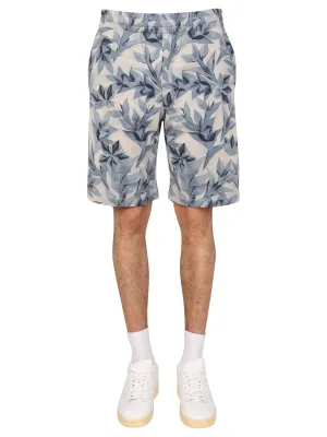 Z Zegna Printed Elasticated-Waist Shorts