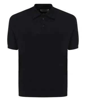 Z Zegna Short-Sleeved Knit Polo Shirt