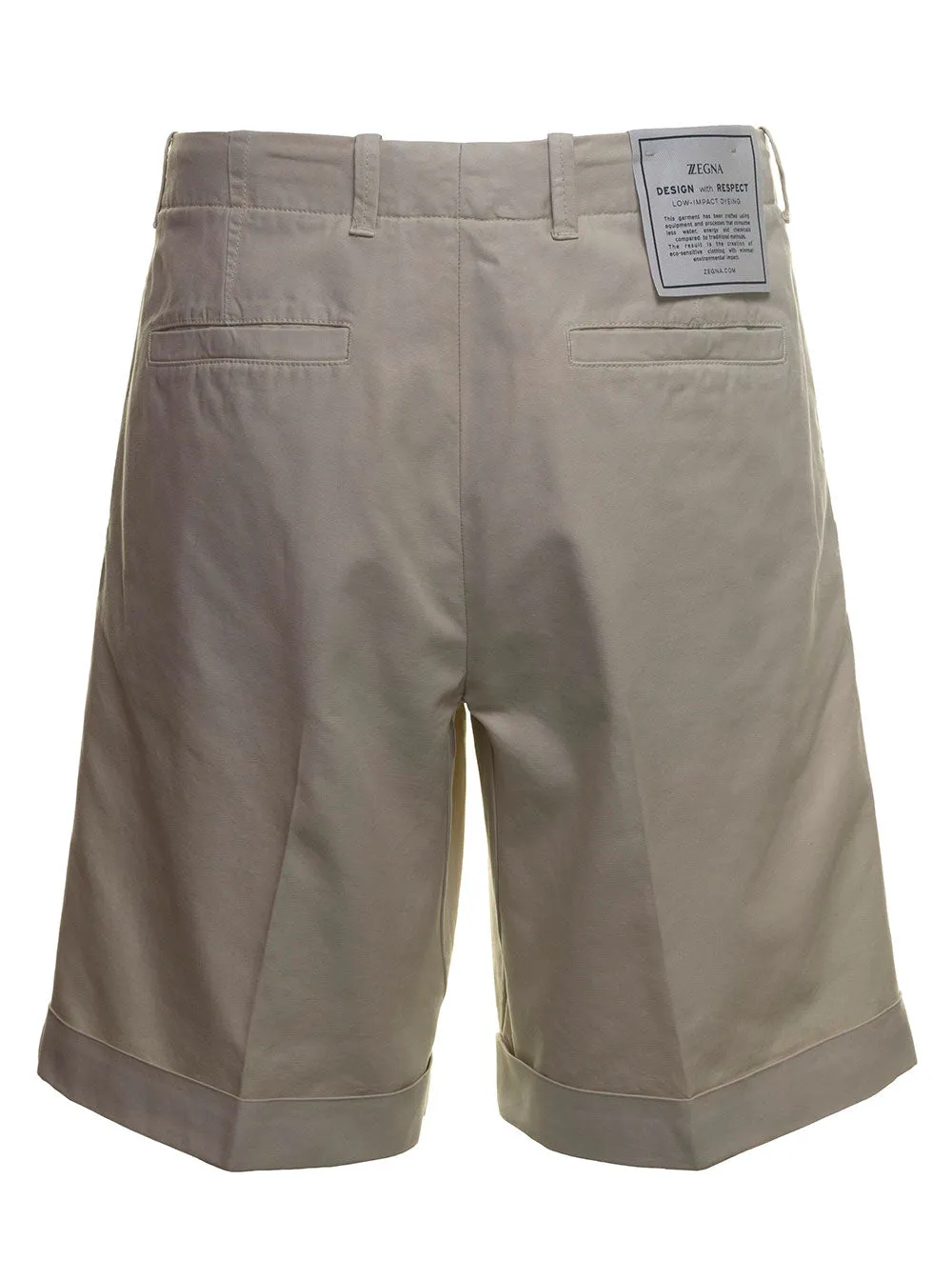 Z Zegna Turn-Up Brim Bermuda Shorts