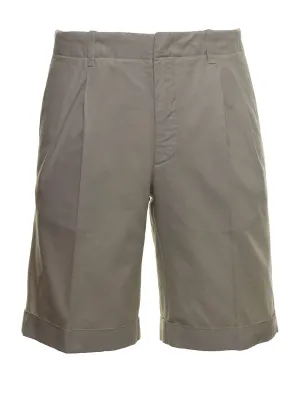 Z Zegna Turn-Up Brim Bermuda Shorts