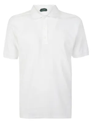 Zanone Towelling Straight Hem Polo Shirt